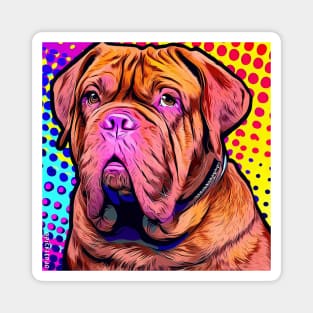 Dogue de Bordeaux pop art Magnet