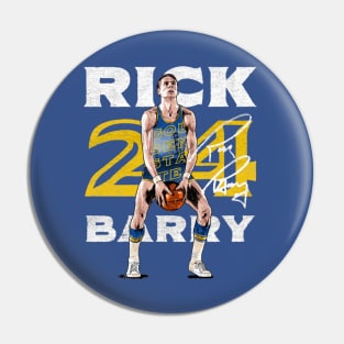 rick barry free throw Pin