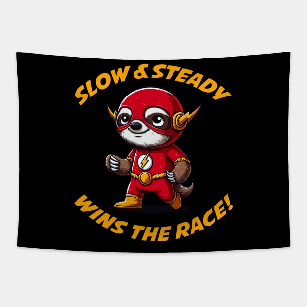 Slow & Steady Wins the Race | Sloth | Hero | Comics | Pop Culture Tapestry by Ikibrai