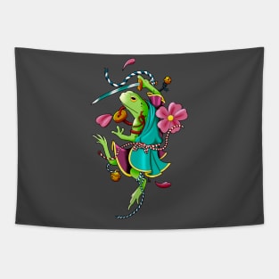 Samurai Frog Tapestry