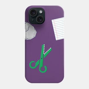 Rock, paper...alligator Phone Case