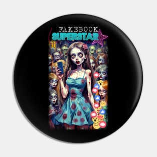 Fakebook Superstar Pin