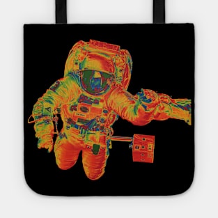 NASA Astronaut in Orange, Yellow, Blue and Green Colors Tote