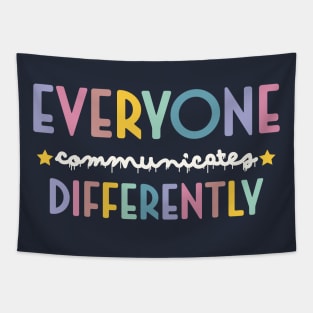 funny Everyone Communicate Differently Tapestry