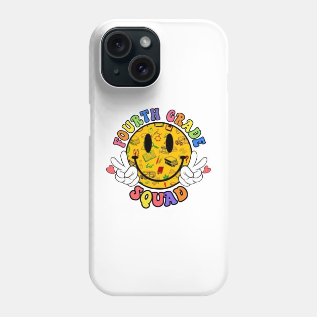 Fourth Grade Squad Phone Case by LEMOUS TEES