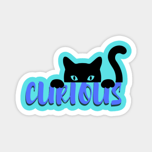 Curious cat Magnet