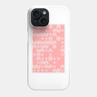 Girly Pinkish Geometric Pattern - Flowers & Stars #25 Phone Case