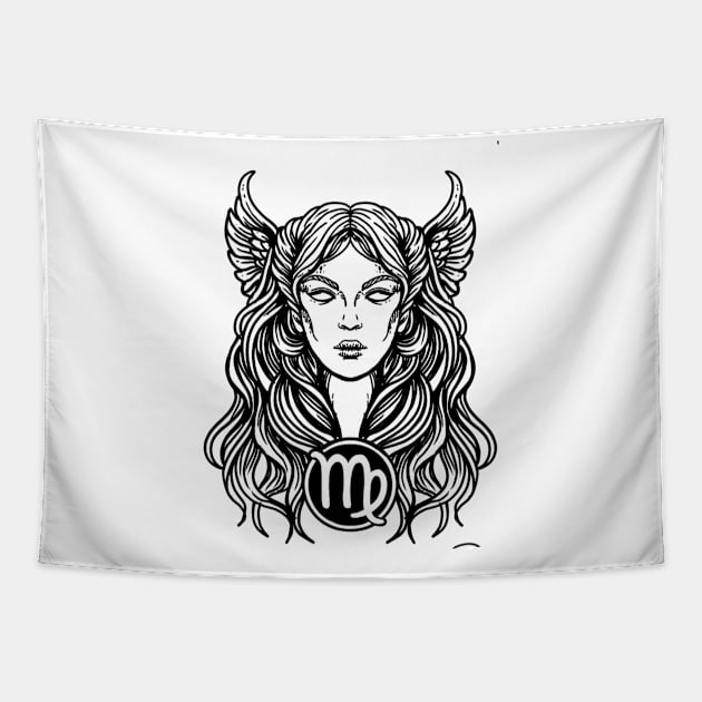 Virgo - Astrology Design Tapestry by Kneazal