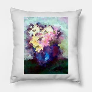 Flower Vase still life oil painting Pillow