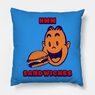 Hmm Sandwiches, Funny Sandwich Saying Pillow