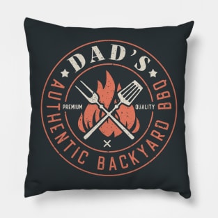 Dads Backyard Premium Quality BBQ | Backyard Pool Party BBQ | Summer | For Black Pillow