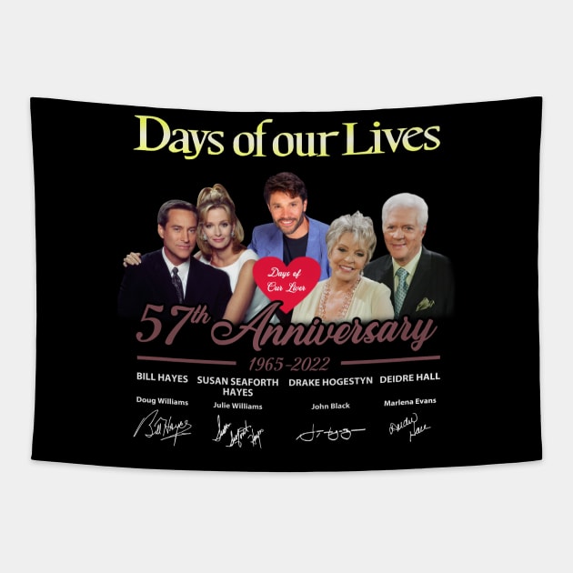 Days Of Our Lives 55Th Anniversary 1965 2020 Signatures Tapestry by Den Tbd