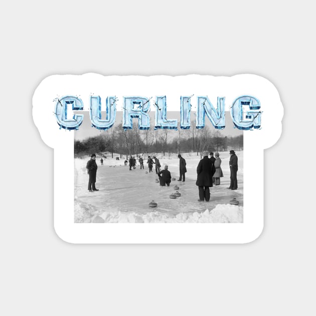 Curling Magnet by teepossible