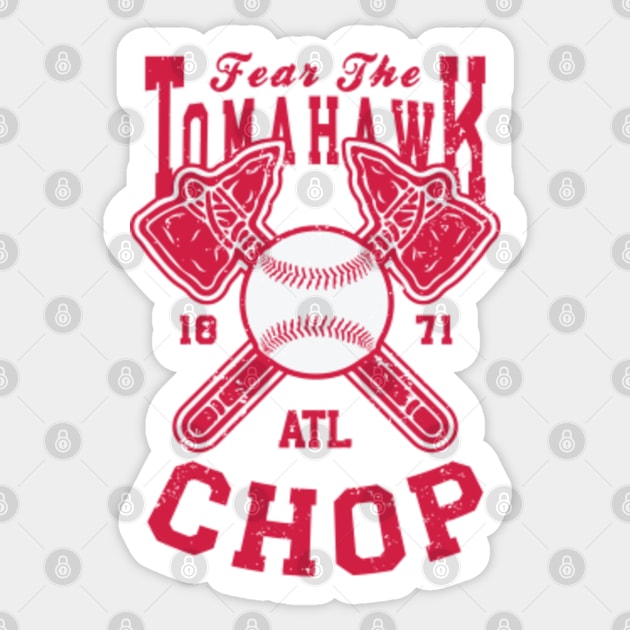 Atlanta Braves World Series Chop Sticker