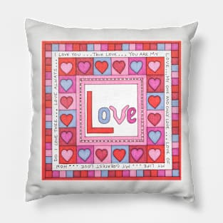 Love Color Square Pillow