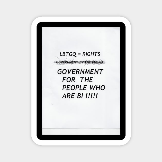 LBGTQ rights Magnet by LOL Tee Shirts