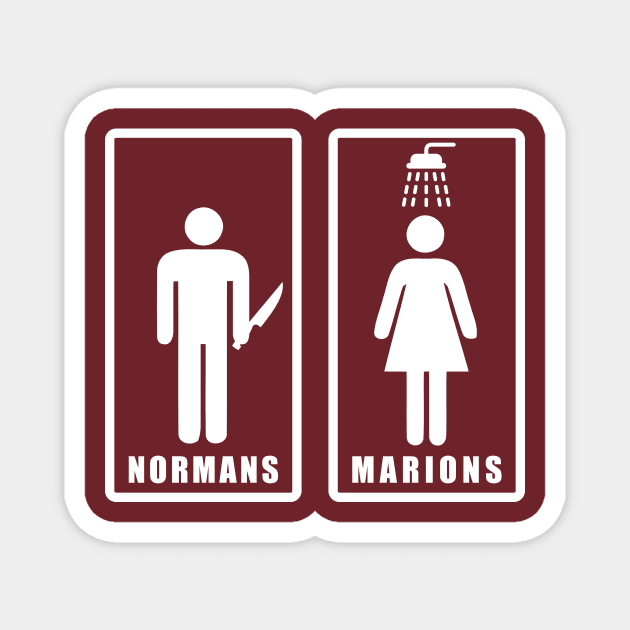 Normans and Marions (Psycho) Magnet by n23tees