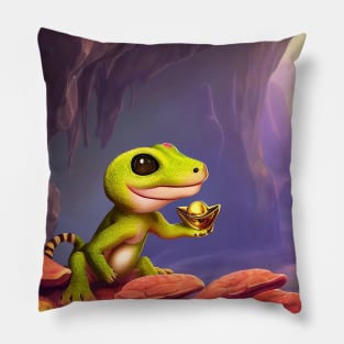 Gecko hill Pillow