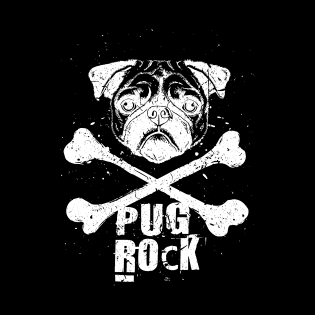 Pug Rock - Pugs by fromherotozero