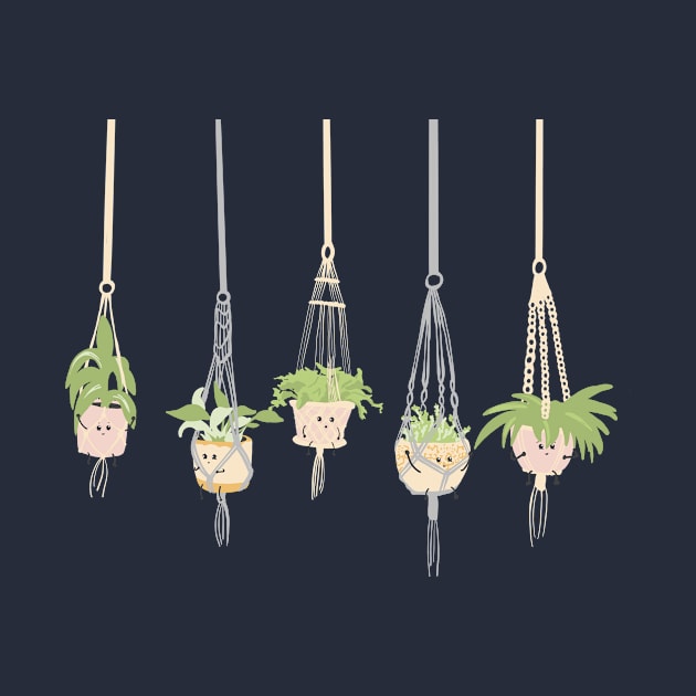 Houseplants Hanging Out by Tilly-Scribbles