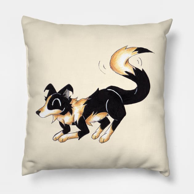 Tracker Pillow by KristenOKeefeArt