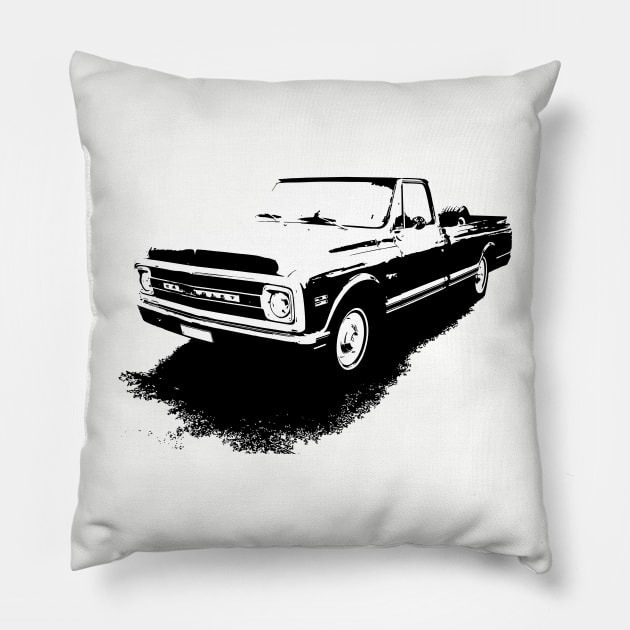 Chevy C-10 Pickup Pillow by rajem