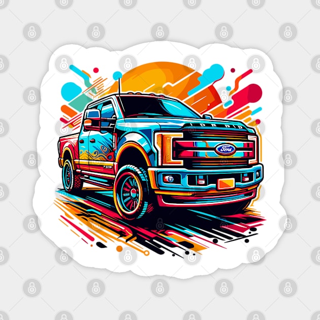 Ford F250 Magnet by Vehicles-Art