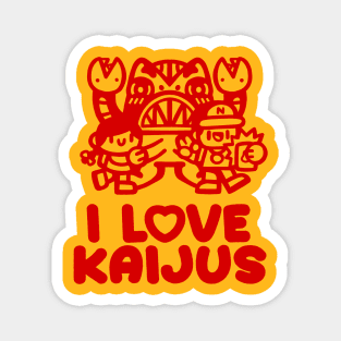 Kaijus just need friends III Magnet