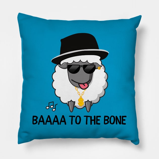 Baad to the Bone Pillow by Unique Treats Designs