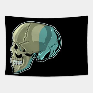 Skull Profile Tapestry