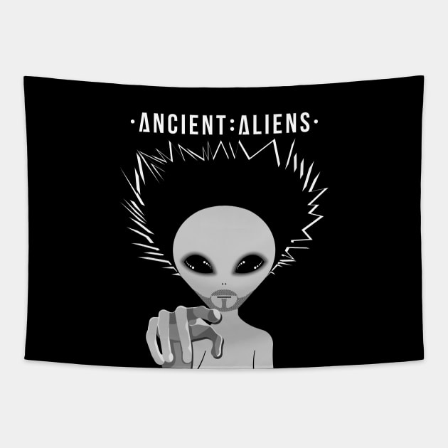 A Aliens Blk Tapestry by SiSuSiSu