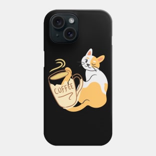 Cat And Coffee Tee Phone Case