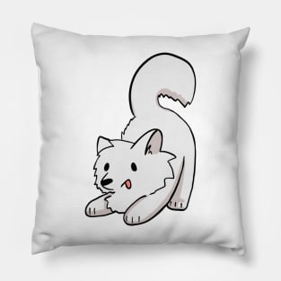 Playful Samoyed Pillow