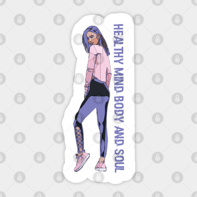 Healthy Mind Body And Soul Fitness Aufkleber Teepublic De