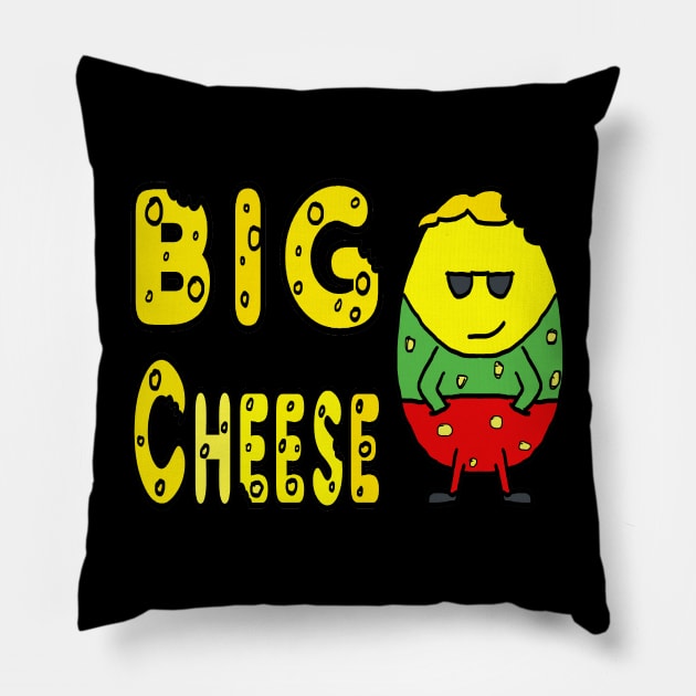 Big Cheese Pillow by Mark Ewbie