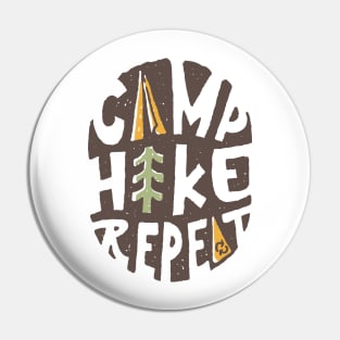 Camp Hike Repeat Pin