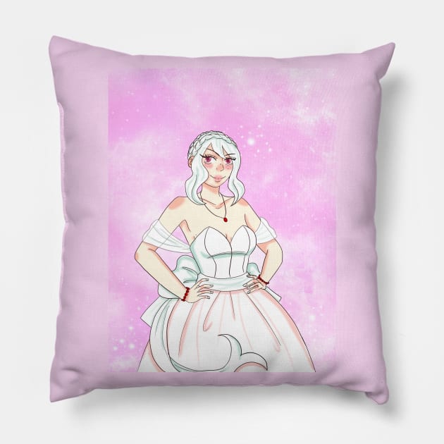 Magical girl Pillow by The Frog Barista