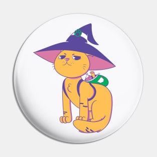 Witchy Cat Pin