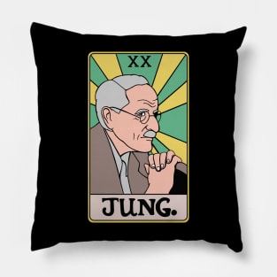 Carl Gustav Jung Tarot Portrait - Jungian Psychology Teacher - Color Pillow