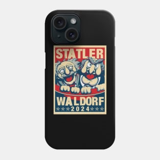 Statler and Waldorf for president 2024 Phone Case