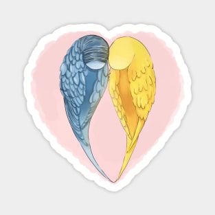 Heart Budgies Magnet