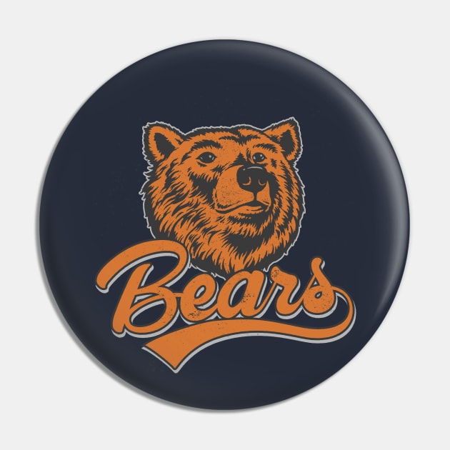 Bear Head Pin by Shapwac12