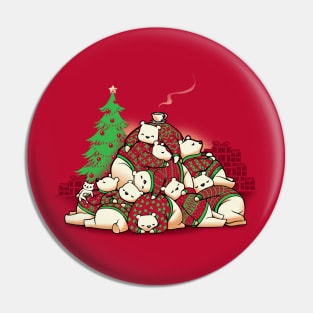 Good Night Xmas Bear Ugly Sweater by Tobe Fonseca Pin