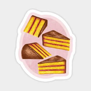 Retro Piece of Cake Magnet