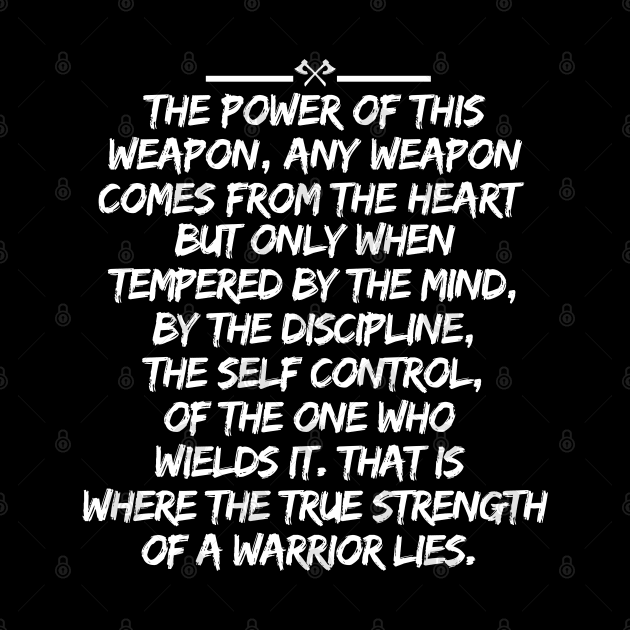 The true strength of a warrior by mksjr