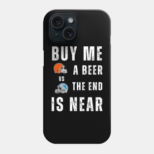 Funny Cleveland Browns Versus Detroit Lions Football Fans Phone Case