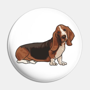 Basset Hound Dog Pin