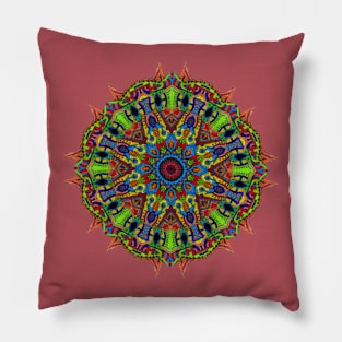 Rustic Mandala Pillow