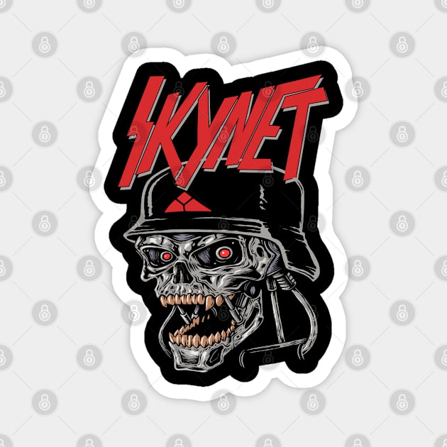 "SKYNET SCREAM" (FRONT ONLY) Magnet by joeyjamesartworx