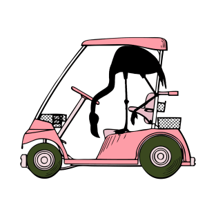 Golf Lovers Golf Humor with Flamingo T-Shirt